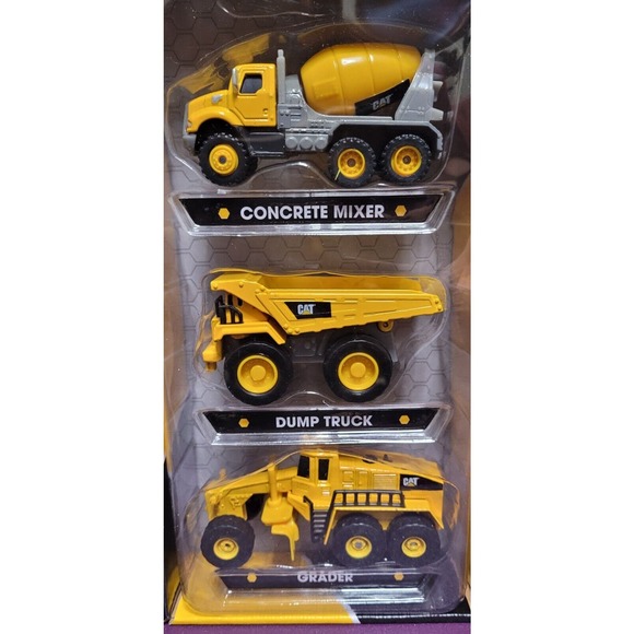 Caterpillar‎ Construction Vehicles Die Cast Metal 3-Pack Item #82253 Brand New - Picture 2 of 5
